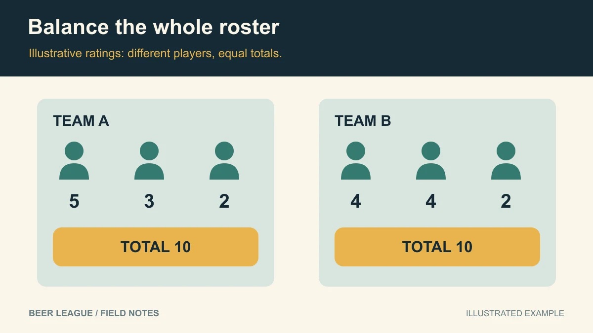 How to Balance Teams in a Rec League (So Nobody Rage-Quits by Week 3)